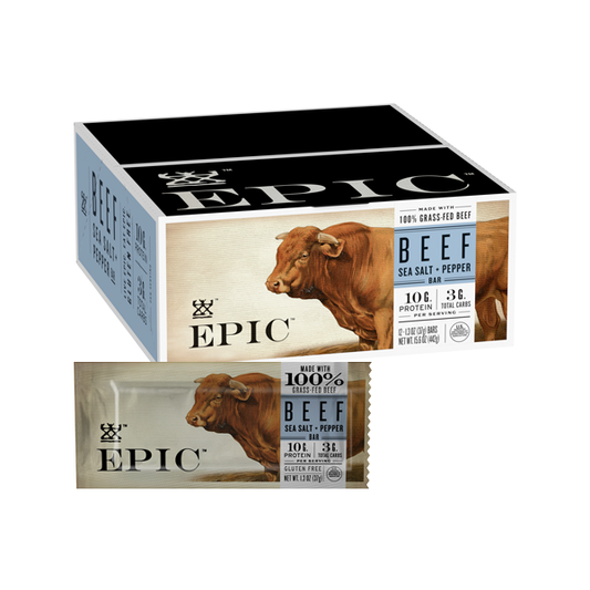 EPIC Grass-Fed Sea Salt & Pepper Beef Bar