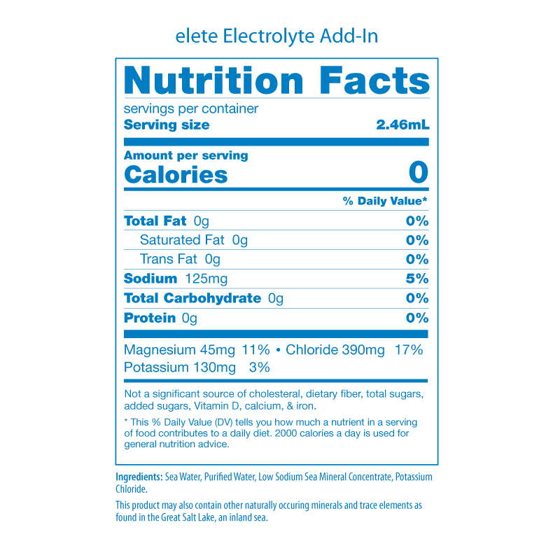 Elete Electrolytes